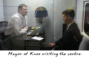 Mayor of Knox visiting the centre